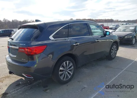 2015 Acura Mdx Technology Package from USA, damaged, VIN 5FRYD4H49FB001436